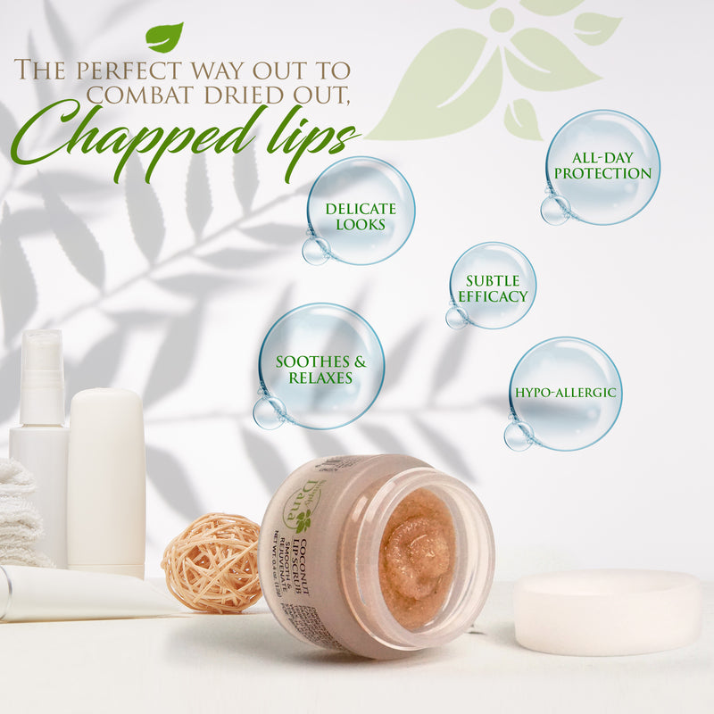 Simply Dana Coconut Lip Scrub, Exfoliate and Plump Your Lips, 0.4 oz (12g)
