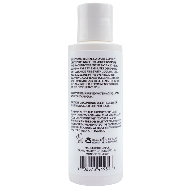 Simply Dana Exfoliating Gel - Pore-Cleansing Exfoliation with 10% Lactic Acid Gel 4 fl oz. (120ml)